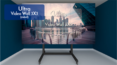 ultra video wall 3x3 móvil